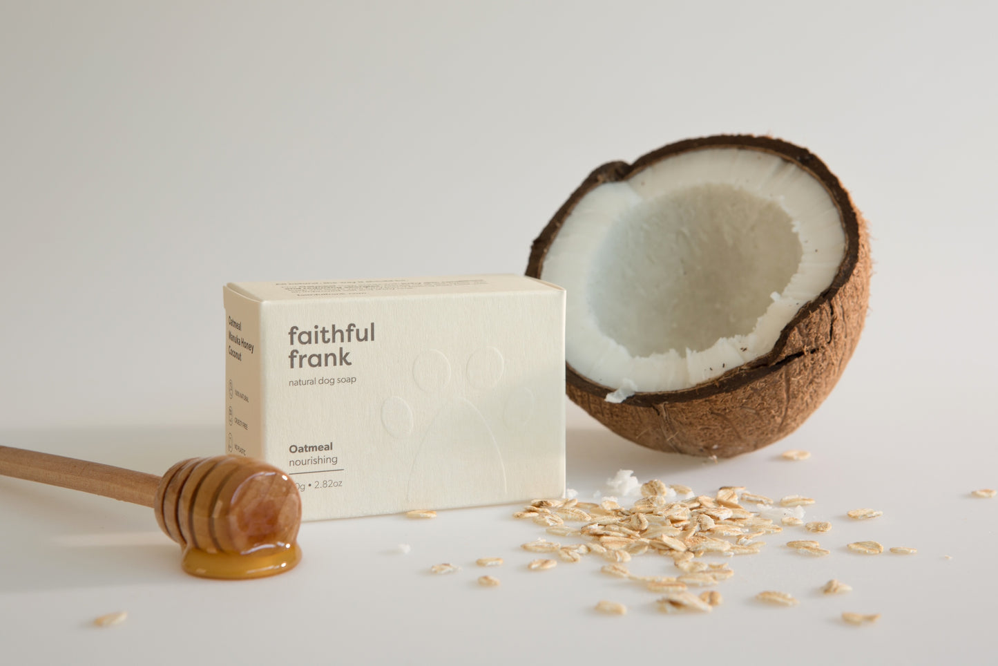 Faithful Frank Natural Dog Soap - Oatmeal and Manuka honey